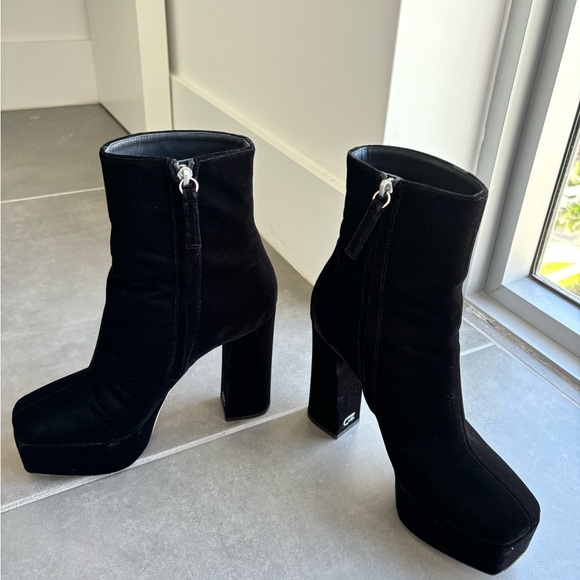 Giuseppe Zanotti Black Platform Heeled Boots